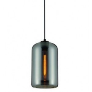 230V 40W E27 Pendant Light Grey Glass