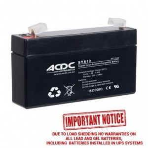 6V 1.2AH Sealed Lead Acid Battery