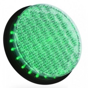 Traffic Light Green 7W Full BALL- Cobweb LENS- 200M