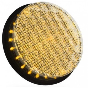 Traffic Light Yellow 7W Full BALL- Cobweb LENS- 200M