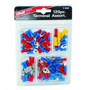 120 Pcs Mixed Insulated Lugs