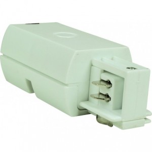 Powered End For 3 Wire Track Lighting White