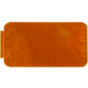 FLEXIBLE SELF ADHESIVE AMBER REFLECTOR 70mm x 43mm