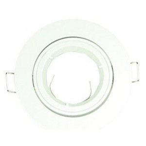 White Zinc Alloy Adjustable Downlight