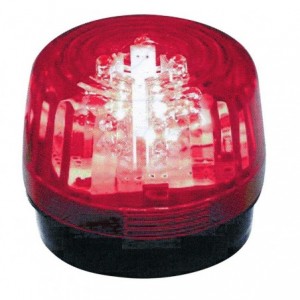 6/14VDC Red LED Strobe Light IP65