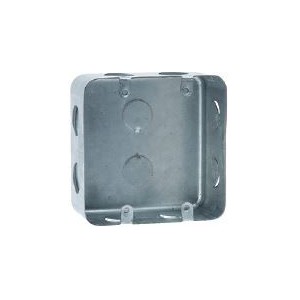 4x4" METAL FLUSH WALL BOX (105x105x45Dmm)