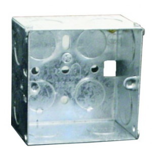 Galvanised Wall Box For 3X3 Device 71X71X35MM