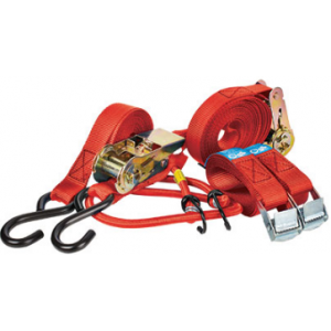 12PC Tie Down Kit C/W 8X8MM Bungee + 4X 25MM Strap