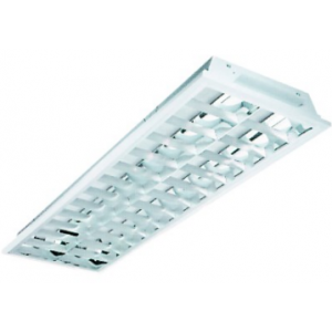 3x40W RECESSED PARABOLIC LIGHT FITTING 1200x600mm