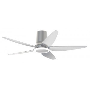 56" Ceiling Fan White 5 Blade With Remote + LED Cct