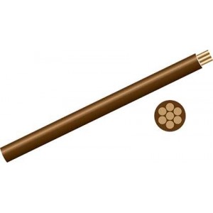 4mm BROWN GP WIRE /100M