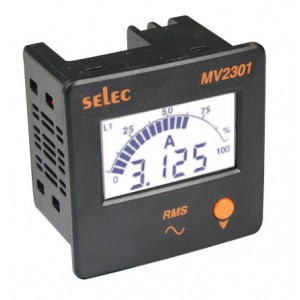 115VAC 3PH+N 4 Digit LCD AC Ammeter 5A Ct Driven 72X72