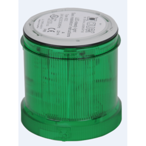 110-120VAC FLASHING GREEN LIGHT LED 2Hz 70mm