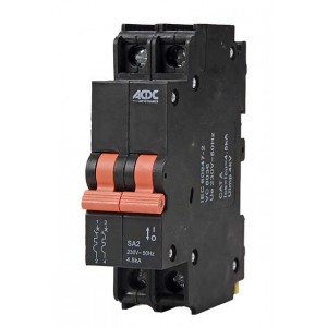 40A 2 POLE 4.5kA D-CURVE MINI RAIL MCB