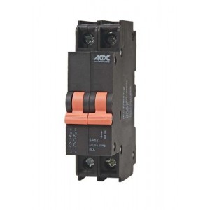 40A 2-POLE 6kA D CURVE MINI RAIL MCB