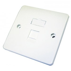3X3 Cover Plate Single Port RJ45 Empty