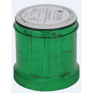 24VAC/DC STROBE GREEN LIGHT LED 1.4Hz 70mm
