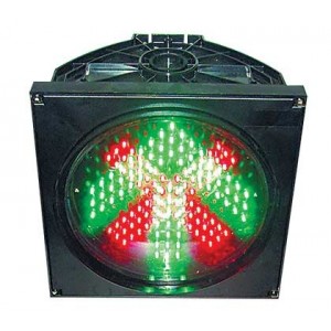 LED TRAFFIC R/G 2IN1 C/W HOUSING 250x250x160mm 86-265VAC