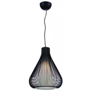 230V 60W E27 Pendant Light Black