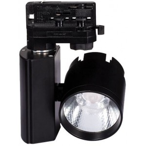 30W BLACK COOL WHITE 2-WIRE LED TRACK LIGHT 4000k