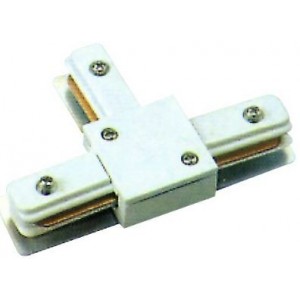 T' Connector For 4 Wire Track Lighting Black