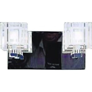 CRYSTAL WALL MOUNT LIGHT FITTING 110x110MM  LAMP G4