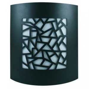 230VAC 1xE27 BLACK DIE-CAST ALUMINIUM WALL LIGHT