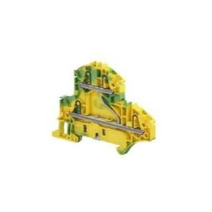 2.5MMÂ² PI-SPRING Clamp Terminal Block - Double Deck Ground