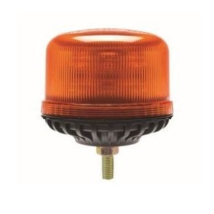 12-24VDC Amber LED Flat Top Beacon 1-BOLT Mounting