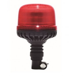 12-24VDC Red LED Diamond Beacon Double Flash Pole Mount
