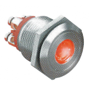 LED Red ILLUM.S/TEEL Push Button