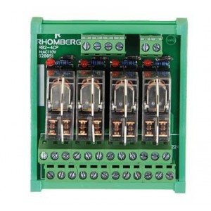 4-WAY 2C/O 110VAC Relay Board C/W Housing