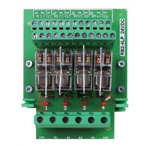 4-WAY 2C/O PLUG-IN Relay Board 24VDC