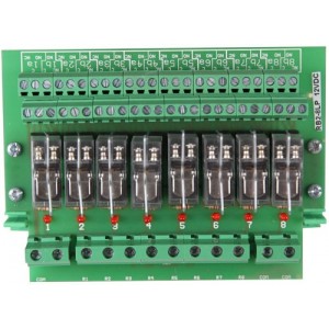 8-WAY 2C/O PLUG-IN Relay Board 12VDC