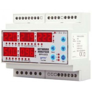 3-PHASE Network Analyser Din 230VAC