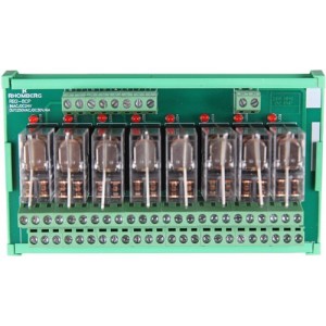 8-WAY 2C/O 110VAC 5A Relay Board C/W Housing