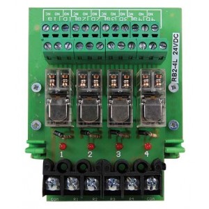 4-WAY 2C/O Relay Board 24VDC
