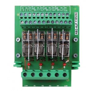 4-WAY 2C/O PLUG-IN Relay Board 110VAC