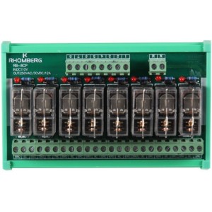 8-WAY 1C/O 110VDC 10A Relay Board Closed Base