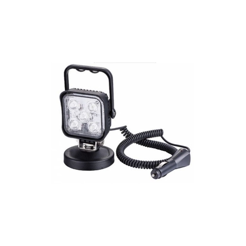 Zartek ZA-485 Vehicle LED Floodlight, 900lm, Magnetic Mount, 12V Adaptor On/Off switch, 3m Coil Cable