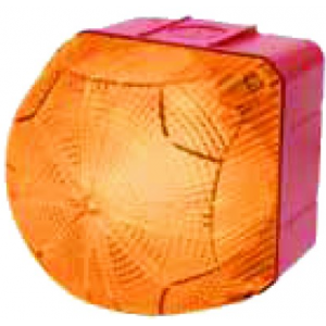 230-240VAC STEADY-FLASHING AMBER BEACON 94x94x92mm- 1Hz