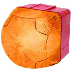 110-120VAC STEADY-FLASHING AMBER BEACON 94x94x92mm- 1Hz