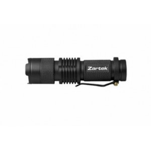Zartek ZA-491 LED Aluminium Torch, 100 Lumen, Zoom, 1 AA Battery Included