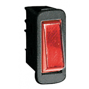 Rocker Switch 16A Spst Red No Lamp