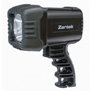 Zartek ZA-465 Spotlight, LED, 500lm,Rechargeable,mains & vehicle charger,Heavy Duty, Rubber Lense Protector