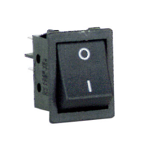 Rocker Switch Dpst Black