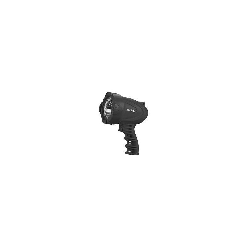 Zartek ZA-462 Spotlight,LED,180lm,Rechargeable,Mains & vehicle charger,Heavy Duty, Rubber Lense Protector