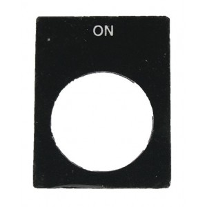 On Black Aluminium Legend Plate