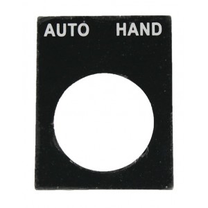 AUTO-HAND Black Aluminium Legend Plate