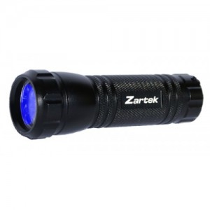Zartek ZA-490 UV Flashlight, Scorpion Detection, 9 LED , Aluminium